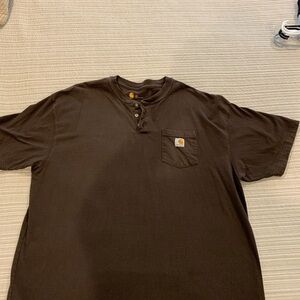 Carhartt Dark Brown Henley Shirt